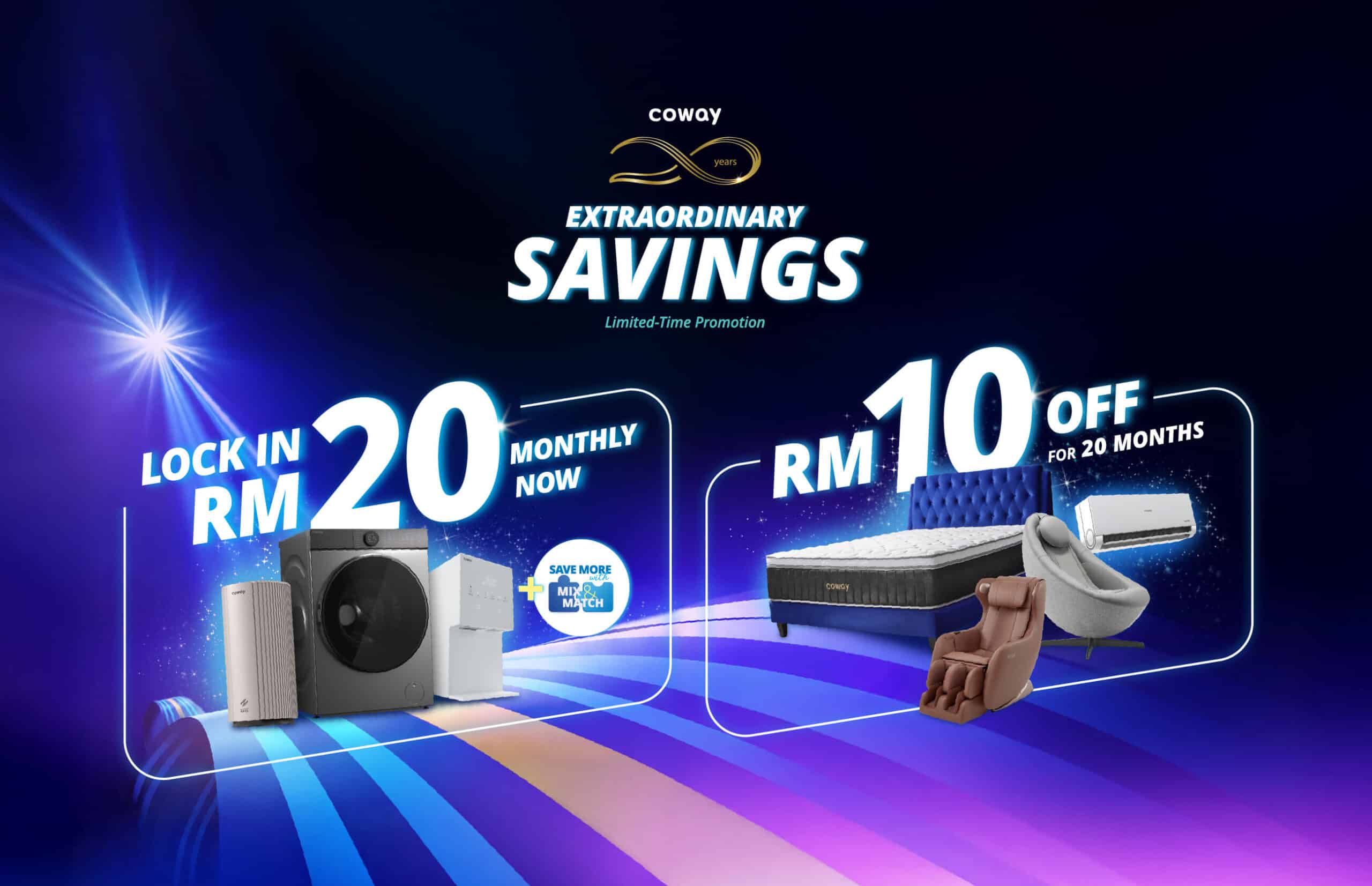 desktop-RM20 anniversary-air purifier-water-washer-2026may promotion-cowaypromo